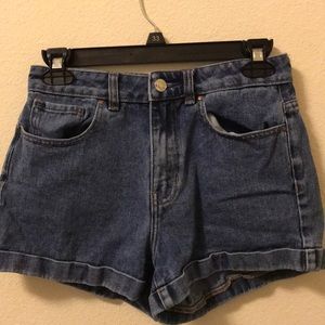 High waisted pacsun denim mom shorts size 24